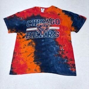 Chicago Bears Tie Dye Shirt Mens X-Large Pre-Owned  NFL Football Vintage